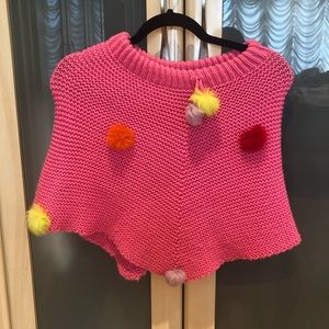 Saks Fifth Avenue Pink Poncho Kids Size 14